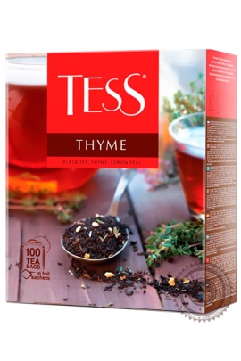 Чай TESS "Thyme" черный 100 пакетов с чабрецом и цедрой лимона