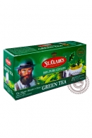 Чай ST.CLAIR'S 25 пак зелёный