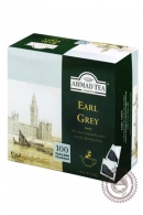 Чай AHMAD "Earl Grey" 100 пакетов (с бергамотом) черный без ярлыка