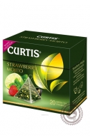 Чай CURTIS "Strawberry Mojito" (клубничный мохито) 20 пир зеленый
