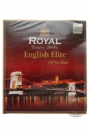 Чай Royal "English Elite" черный и зелёный чай с маслом бергамота 100 пак по 2г