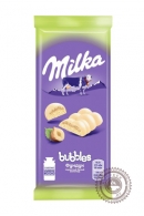 Молочный белый "Milka" Воздушный с фундуком 100г