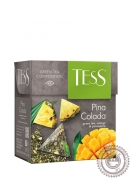 Чай TESS "Pina Colada" зелёный 20 пирамидок