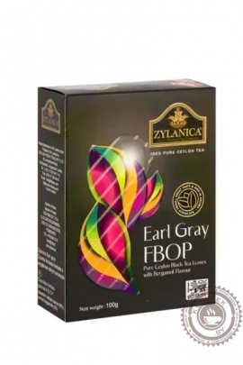 Чай "Zylanica" Earl Grey FBOP черный c бергамотом 100г