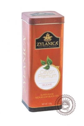 Чай "Zylanica" Delicate Super Pekoe черный 100гр в ж.б.