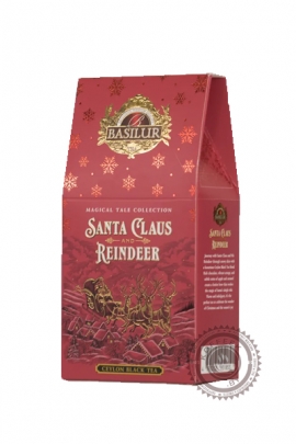 Чай BASILUR "Santa Claus Reindeer" черный 75 гр