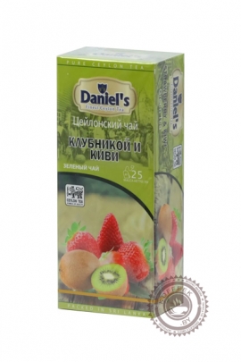 Чай  Daniel's Strawberry & Kiwi Green Tea 25 пак.