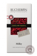 Шоколад "Bucheron" молочный с малиной 100 г