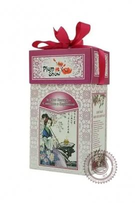 Чай Plum Snow "Зеленая улитка со Сливками и Клубникой" 100 гр