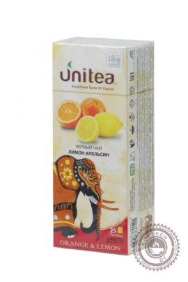 Чай Unitea "Orange & Lemon" черный 25 пакетов