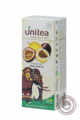 Чай Unitea "Passion fruit" черный 25 пакетов