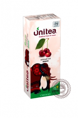 Чай Unitea "Green Сherry" зеленый 25 пакетов