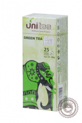 Чай Unitea "Green Tea" зеленый 25 пакетов